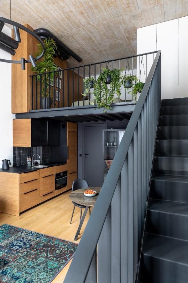 Stylish Loft With Terrace Paupys, Old Town Apartment Вилнюс Екстериор снимка